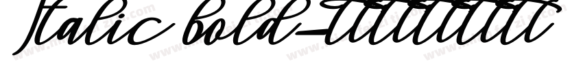 Italic bold字体转换